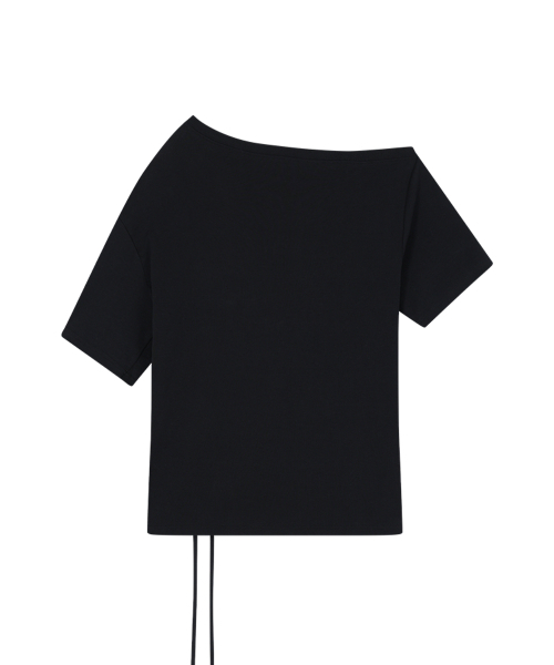 ILLIGO(イリゴ)の「ラブワンショルダーオーバーサイズTシャツブラック(Tシャツ/カットソー・レディース・その他・OS)」の5枚目の写真