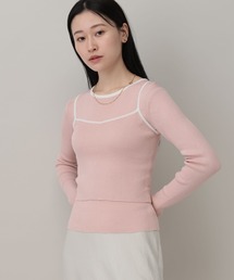 A part by | キャミレイヤードプルオーバー_長袖(Tシャツ/カットソー)