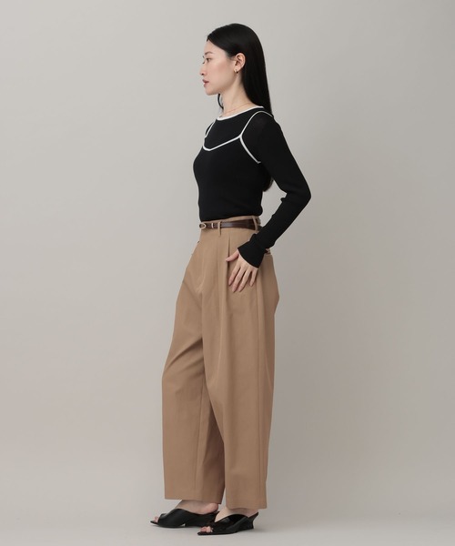 A part by（アパートバイ）の「キャミレイヤードプルオーバー_長袖（Tシャツ/カットソー・レディース・ピンク系その他/ブルー系その他2/ブラック・FREE）」の6枚目の写真