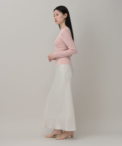 A part by（アパートバイ）の「キャミレイヤードプルオーバー_長袖（Tシャツ/カットソー・レディース・ピンク系その他/ブルー系その他2/ブラック・FREE）」の13枚目の写真