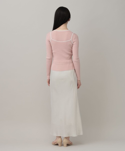 A part by（アパートバイ）の「キャミレイヤードプルオーバー_長袖（Tシャツ/カットソー・レディース・ピンク系その他/ブルー系その他2/ブラック・FREE）」の14枚目の写真