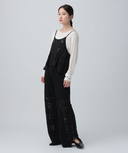 LEPSIM（レプシィム）の「クロシェキャミ　639444（キャミソール・レディース・オフホワイト/ブラック・FREE）」の16枚目の写真