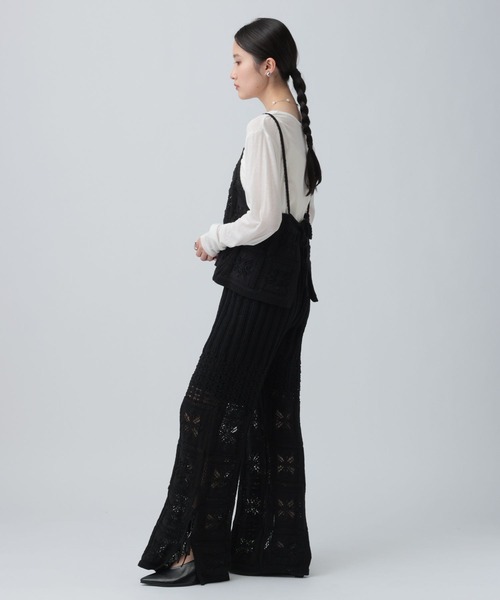 LEPSIM（レプシィム）の「クロシェキャミ　639444（キャミソール・レディース・オフホワイト/ブラック・FREE）」の17枚目の写真