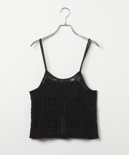 LEPSIM（レプシィム）の「クロシェキャミ　639444（キャミソール・レディース・オフホワイト/ブラック・FREE）」の18枚目の写真