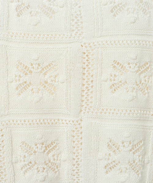 LEPSIM（レプシィム）の「クロシェキャミ　639444（キャミソール・レディース・オフホワイト/ブラック・FREE）」の10枚目の写真