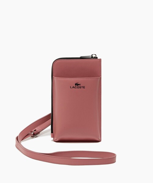 LACOSTE(ラコステ)の「ショルダースマホポーチ(ショルダーバッグ・レディース・ピンク/ブラック/ライトブルー・FREE)」の3枚目の写真