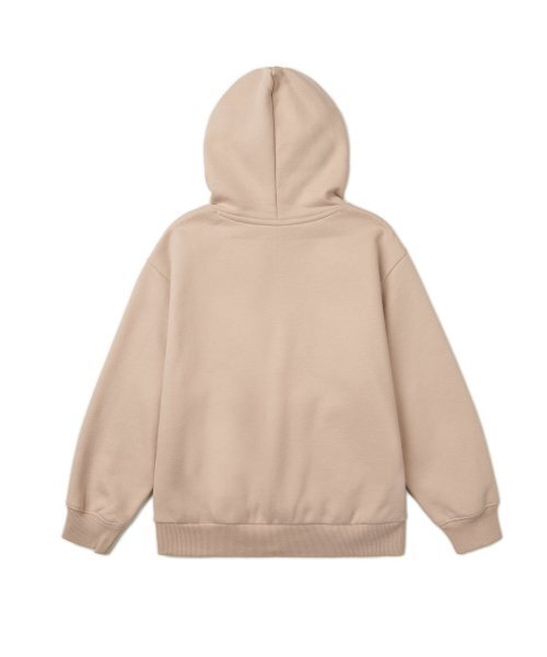 MUSINSA STANDARD KIDS（ムシンサスタンダードキッズ）の「起毛オーバーサイズフードパーカースウェットシャツ [ダスティベージュ]（パーカー・レディース・その他・100/110/120/130/140/150/160）」の3枚目の写真