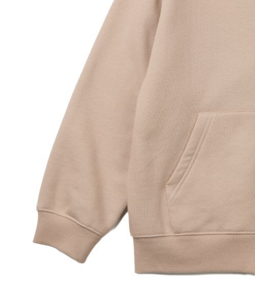MUSINSA STANDARD KIDS（ムシンサスタンダードキッズ）の「起毛オーバーサイズフードパーカースウェットシャツ [ダスティベージュ]（パーカー・レディース・その他・100/110/120/130/140/150/160）」の8枚目の写真