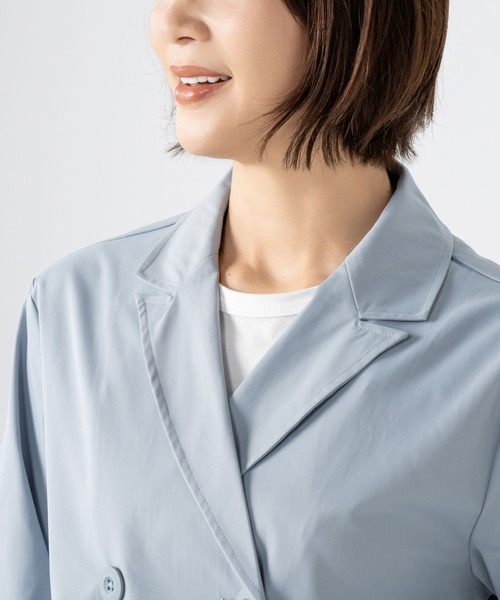 FILA（フィラ）の「FILA UV ﾌｧﾝｸｼｮﾅﾌﾞﾙｱｸﾃｨﾌﾞｼﾞｬｹｯﾄ（テーラードジャケット・レディース・ブラック/グレイッシュベージュ/グレイッシュブルー/ベージュ・MEDIUM/3L/LL/LARGE）」の5枚目の写真