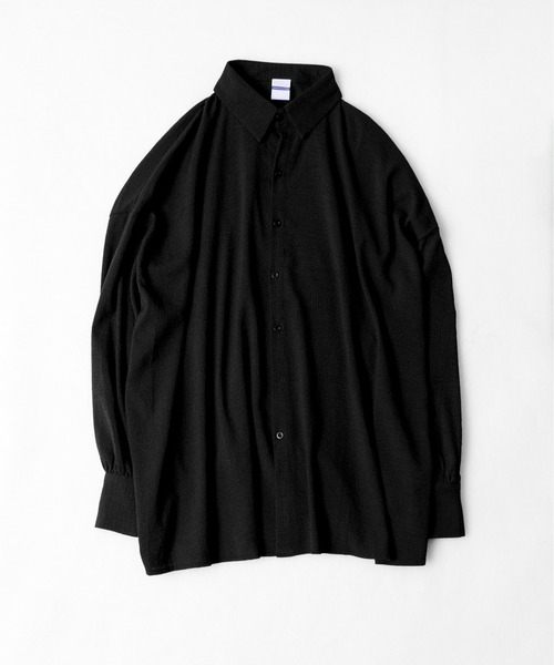 CALIFORNIA OUTFITTERS(カリフォルニア アウトフィッターズ)の「2D9 AIR SEERSUCKER WIDE SHIRT(シャツ/ブラウス・メンズ・ブラック/ホワイト・FREE)」の6枚目の写真