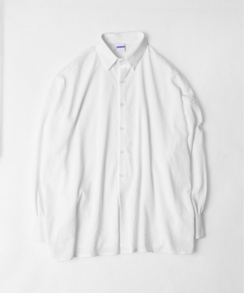 CALIFORNIA OUTFITTERS(カリフォルニア アウトフィッターズ)の「2D9 AIR SEERSUCKER WIDE SHIRT(シャツ/ブラウス・メンズ・ブラック/ホワイト・FREE)」の8枚目の写真