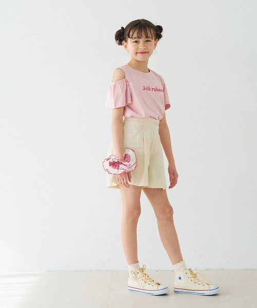 coca(coca)(コカ)の「キッズ ツイルショートパンツ(その他パンツ・キッズ・ブラック/アイボリー・120/130/140/150)」の7枚目の写真