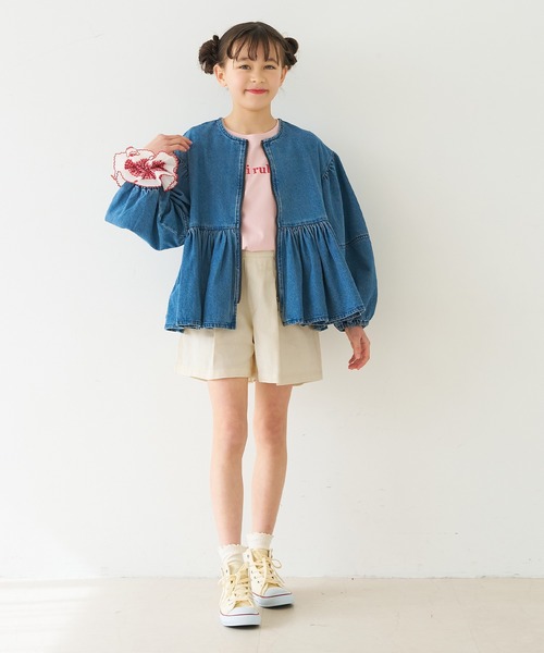 coca(coca)(コカ)の「キッズ ツイルショートパンツ(その他パンツ・キッズ・ブラック/アイボリー・120/130/140/150)」の8枚目の写真