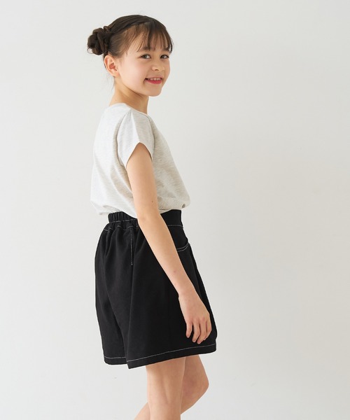 coca(coca)(コカ)の「キッズ ツイルショートパンツ(その他パンツ・キッズ・ブラック/アイボリー・120/130/140/150)」の11枚目の写真
