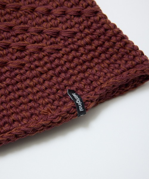 BAL（バル）の「MIXED HAND KNIT BUCKET HAT（ハット・メンズ・ネイビー/チャコール/ボルドー・FREE）」の9枚目の写真