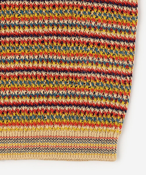 Coohem（コーヘン）の「COOHEM | マルチボーダー ニットベスト WOMEN（ベスト・レディース・レッド系その他/グリーン系その他・F）」の11枚目の写真