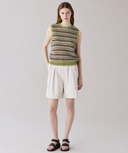 Coohem（コーヘン）の「COOHEM | マルチボーダー ニットベスト WOMEN（ベスト・レディース・レッド系その他/グリーン系その他・F）」の19枚目の写真