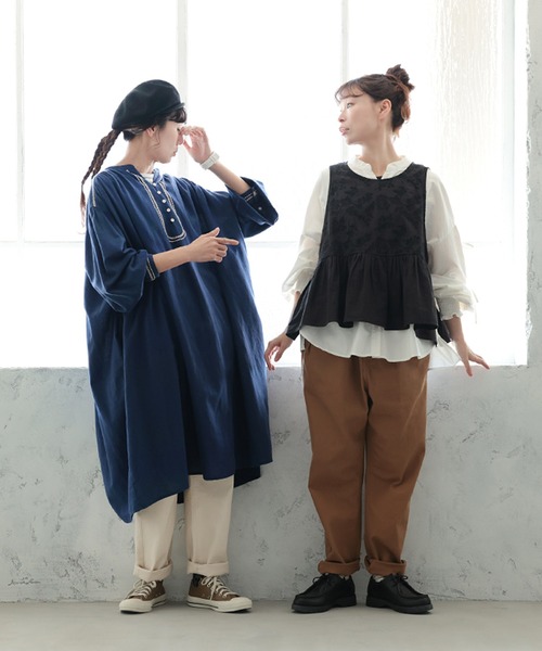 soulberry(ソウルベリー)の「すっきり「着まぐれ」パンツ(その他パンツ・レディース・キャメル/カーキ/キナリ・M/S/LL/L/5L/4L/3L)」の17枚目の写真