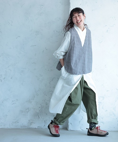 soulberry(ソウルベリー)の「すっきり「着まぐれ」パンツ(その他パンツ・レディース・キャメル/カーキ/キナリ・M/S/LL/L/5L/4L/3L)」の19枚目の写真