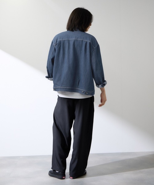 NAVY(ネイビー)の「【NAVY / ネイビー】ブリーズデニム Type2ジャケット UV 接触冷感(デニムジャケット・メンズ・ネイビー/ブルー・XL/L/M/S)」の7枚目の写真