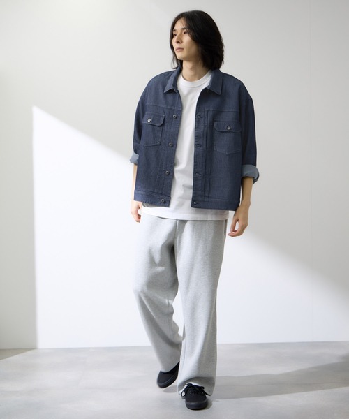 NAVY(ネイビー)の「【NAVY / ネイビー】ブリーズデニム Type2ジャケット UV 接触冷感(デニムジャケット・メンズ・ネイビー/ブルー・XL/L/M/S)」の11枚目の写真