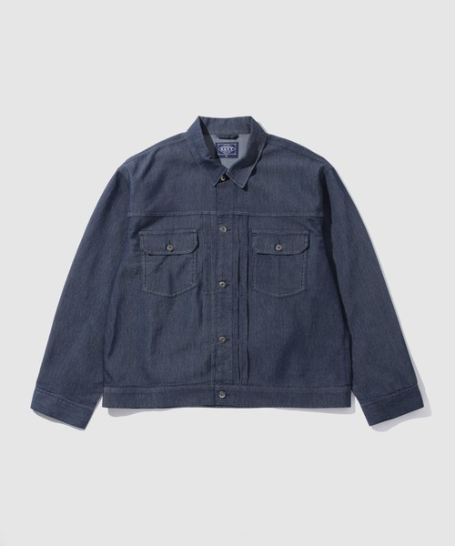 NAVY(ネイビー)の「【NAVY / ネイビー】ブリーズデニム Type2ジャケット UV 接触冷感(デニムジャケット・メンズ・ネイビー/ブルー・XL/L/M/S)」の14枚目の写真