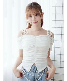 EATME | FRONTギャザーリブTOP(Tシャツ/カットソー)