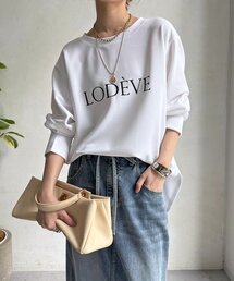 DouDou | カットジョーゼットLODEVEロゴTEEブラウス(シャツ/ブラウス)