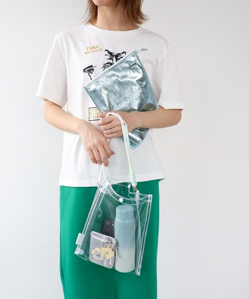 Three Four Time（ｽﾘｰﾌｫｰﾀｲﾑ）の「フラッシュクリア保冷ショルダー（ショルダーバッグ・レディース・シルバー/ブルー/ピンク・FREE）」の5枚目の写真