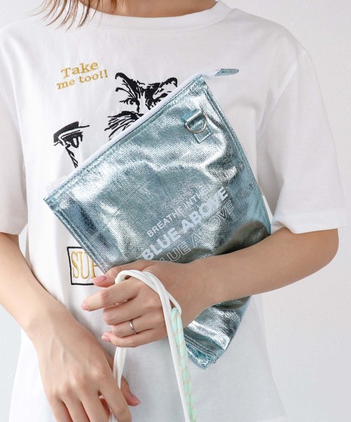 Three Four Time（ｽﾘｰﾌｫｰﾀｲﾑ）の「フラッシュクリア保冷ショルダー（ショルダーバッグ・レディース・シルバー/ブルー/ピンク・FREE）」の6枚目の写真