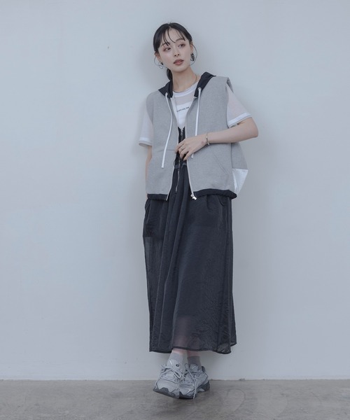 Eimee Law（エイミーロウ）の「ウエストフリルジャンパースカート（ジャンパースカート・レディース・ベージュ/ブラック・FREE）」の20枚目の写真