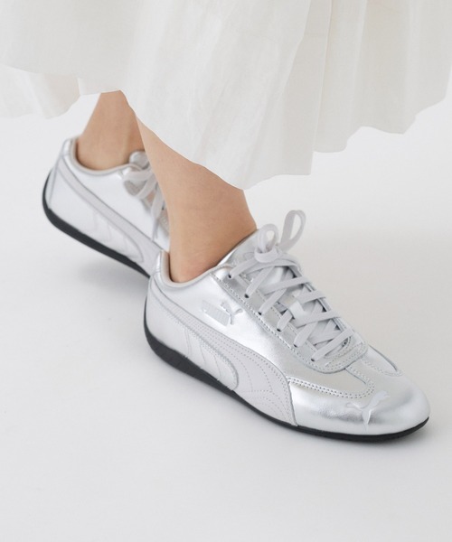 Puma ストラップ付きスニーカー シルバー PUMA】SPEEDCAT SILVER（スニーカー）｜PUMA（プーマ）のファッション