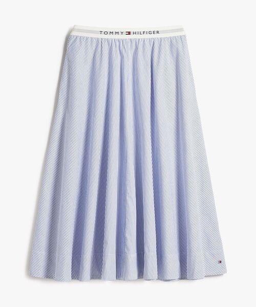 TOMMY HILFIGER（トミーヒルフィガー）の「コットンポプリンミディスカート（スカート・レディース・ブルー・X-SMALL/XX-SMALL）」の6枚目の写真