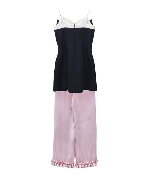 ANDRESD（アンドレスド）の「サテンフリルヘムパンツセットドレス / satin frillhem pants set dress（パンツドレス・レディース・グレー/ネイビー/ブラック・L/M/S）」の15枚目の写真