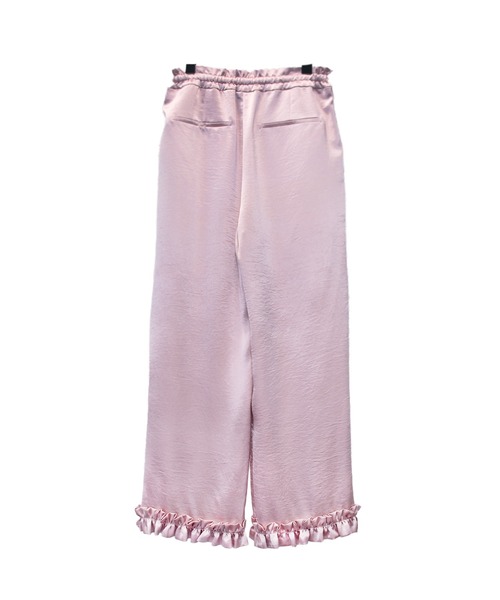 ANDRESD（アンドレスド）の「サテンフリルヘムパンツセットドレス / satin frillhem pants set dress（パンツドレス・レディース・グレー/ネイビー/ブラック・L/M/S）」の10枚目の写真