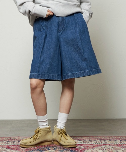 Lee(リー)の「Lee/リー コンフォート チェトパ ショートパンツ IVYルック(デニムパンツ・レディース・ブルー/ベージュ・MEDIUM/SMALL)」の4枚目の写真