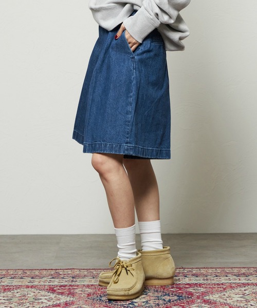 Lee(リー)の「Lee/リー コンフォート チェトパ ショートパンツ IVYルック(デニムパンツ・レディース・ブルー/ベージュ・MEDIUM/SMALL)」の5枚目の写真