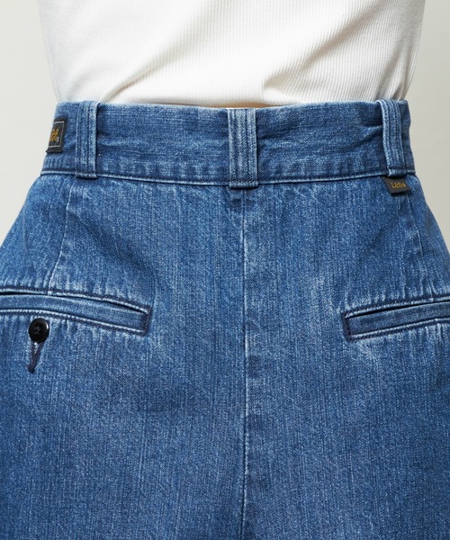 Lee(リー)の「Lee/リー コンフォート チェトパ ショートパンツ IVYルック(デニムパンツ・レディース・ブルー/ベージュ・MEDIUM/SMALL)」の9枚目の写真