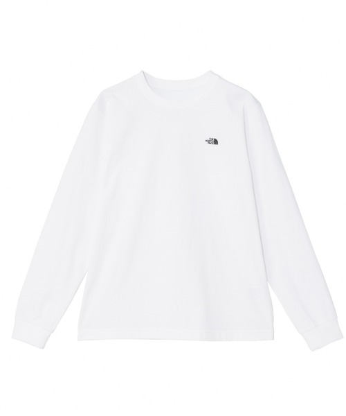 THE NORTH FACE(ザノースフェイス)の「ザ ノース フェイス THE NORTH FACE L/S FD Nuptse Cotton Tee ロングスリーブフラッシュドライヌプシコットンティー(Tシャツ/カットソー・レディース・コーラル/ホワイト/ブラック・S/XL/M/L)」の2枚目の写真