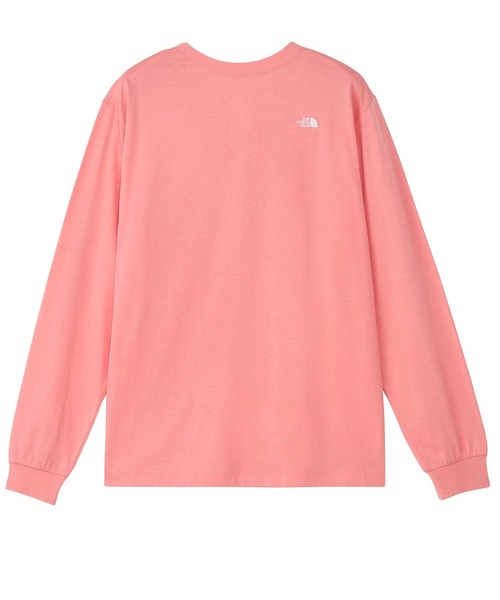THE NORTH FACE(ザノースフェイス)の「ザ ノース フェイス THE NORTH FACE L/S FD Nuptse Cotton Tee ロングスリーブフラッシュドライヌプシコットンティー(Tシャツ/カットソー・レディース・コーラル/ホワイト/ブラック・S/XL/M/L)」の4枚目の写真