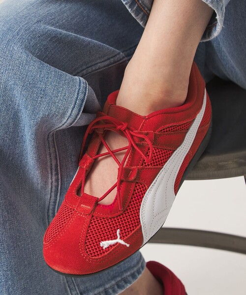 PUMA（プーマ）の「＜PUMA＞スピードキャット GO スニーカー（スニーカー・レディース・ダークブラウン/ブラック/レッド・25cm/24cm/24.5cm/23cm/23.5cm/22.5cm）」の3枚目の写真