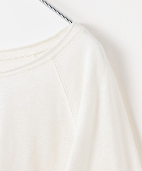 LEPSIM（レプシィム）の「スラブクルーLS　647648（Tシャツ/カットソー・レディース・ブラック/ベージュ/オフホワイト・FREE）」の6枚目の写真