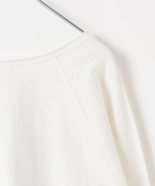 LEPSIM（レプシィム）の「スラブクルーLS　647648（Tシャツ/カットソー・レディース・ブラック/ベージュ/オフホワイト・FREE）」の10枚目の写真