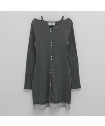 ATELIER NAIN（アトリエナイン）の「TALLI LAYERED KNIT DRESS(Z-OP-6226)（ワンピース）」