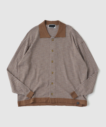PHINGERIN | PHINGERIN / フィンガリン SLAB GAUZE KNIT SHIRT STRIPE(ニット/セーター)