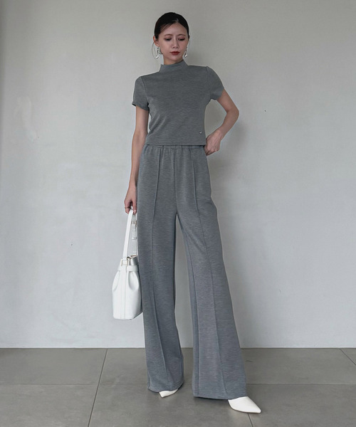 ROYAL PARTY(ロイヤルパーティー)の「カットワイドパンツ(その他パンツ・レディース・ブラック/グレー/オフホワイト・FREE)」の4枚目の写真