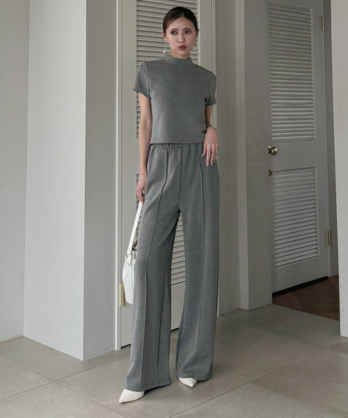 ROYAL PARTY(ロイヤルパーティー)の「カットワイドパンツ(その他パンツ・レディース・ブラック/グレー/オフホワイト・FREE)」の1枚目の写真