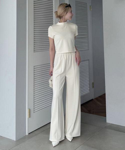 ROYAL PARTY(ロイヤルパーティー)の「カットワイドパンツ(その他パンツ・レディース・ブラック/グレー/オフホワイト・FREE)」の2枚目の写真