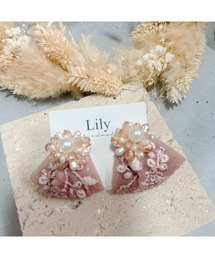 【Lily accessory】インド刺繍ピアス(MA)