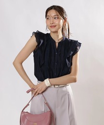 JUSGLITTY | ピンタックレーステープブラウス(シャツ/ブラウス)